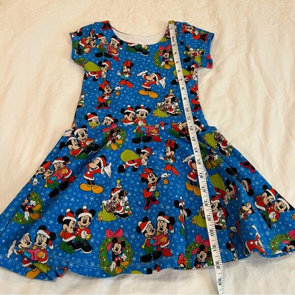 Disney Mr. and Mrs. Claus Mickey and Minnie Fit and Flare Dress size 4T - Picture 5 of 6